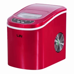 Czerwona kostkarka do lodu LIN ICE PRO-R12