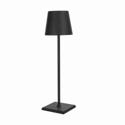 Czarna lampa dekoracyjna z akumulatorem LIN MOONLIGHT 8007 , dotykowa, ściemniana