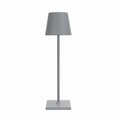 Szara lampa dekoracyjna z akumulatorem LIN MOONLIGHT 8012 dotykowa ściemniana