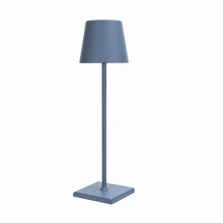 Niebieska lampa dekoracyjna z akumulatorem LIN MOONLIGHT 8014 dotykowa ściemniana