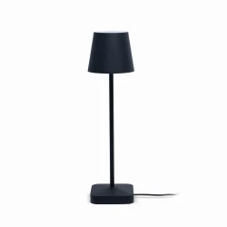 Czarna lampka dekoracyjna LIN MOONLIGHT 8207DC ze stacją ładowania