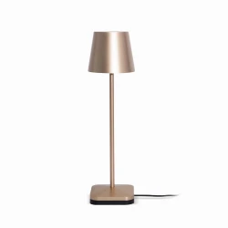 Złota lampka dekoracyjna LIN MOONLIGHT 8209DC ze stacją ładowania