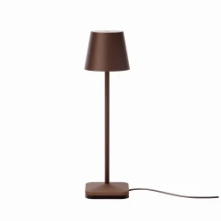 Brązowa lampka dekoracyjna LIN MOONLIGHT 8211DC ze stacją ładowania