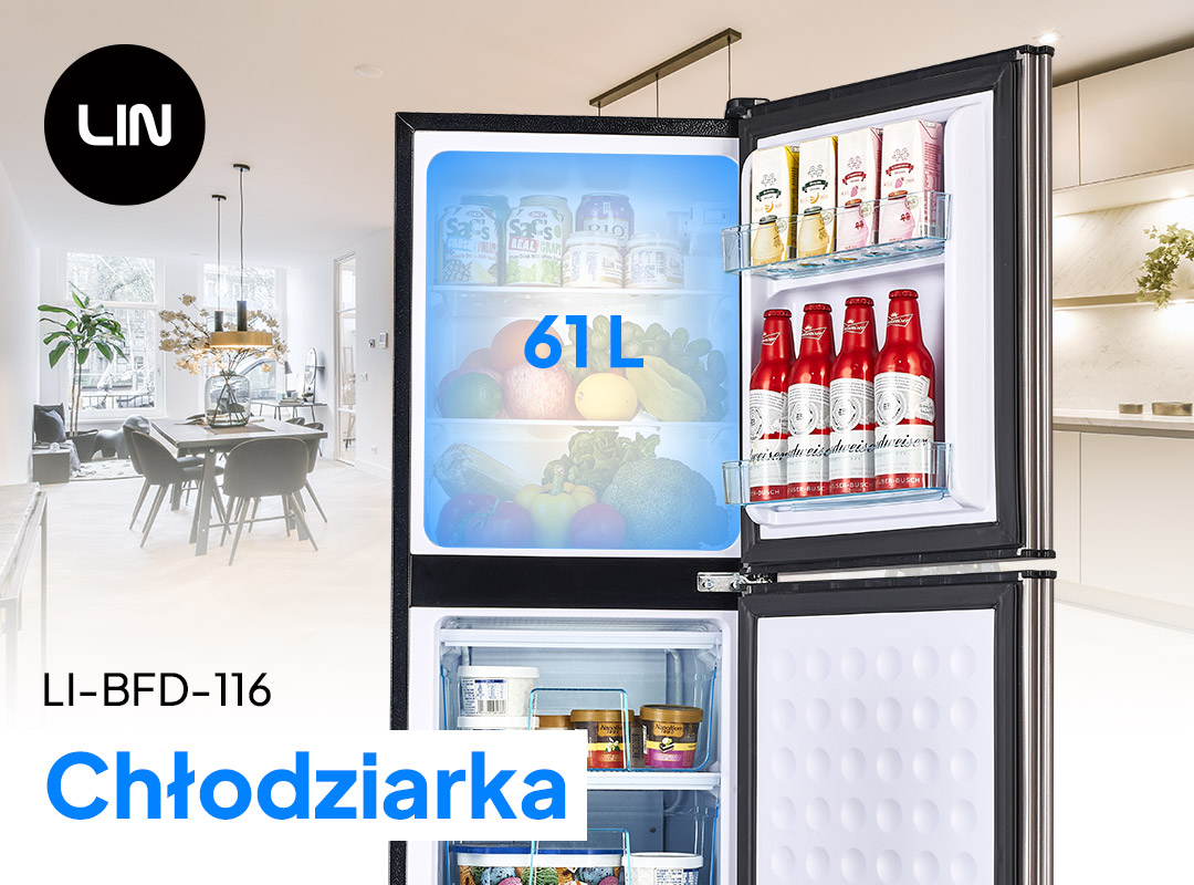 Wnętrze lodówki LIN LI-BFD116